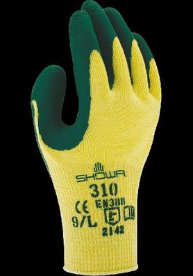 SHOWA 310 gelb/ grün flexibler robuster besondere Fingerfertigkeit 10/ XL