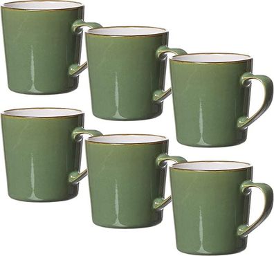 Ritzenhoff und Breker Kaffeebecher Kaffeetassen Set 6 teilig Grün Vintage