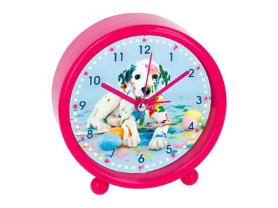 Wecker Hund pink - bb-Klostermann 54062 - Motiv Uhr Quarz