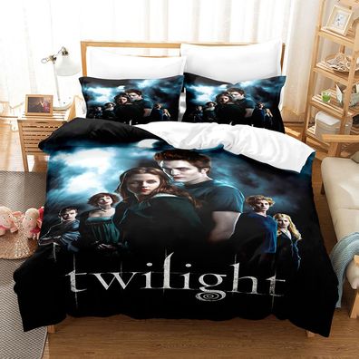 3tlg. Twilight Edward Cullen Bella 3D Bettbezug Set Baby Bettwäsche Kissenbezug