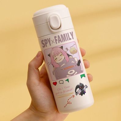 Anime Spy × Family 450ml Edelstahl Thermosbecher Anya Forger Isolierflasche