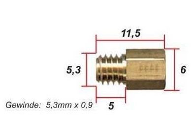 Hauptdüse für Mikuni, 6-kant; #220