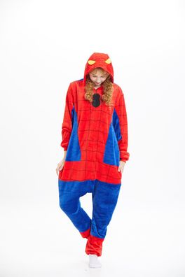 Kinder Cartoon Spider man Hooded Pyjama Winter Cosplay Kostüm Marvel Schlafanzug