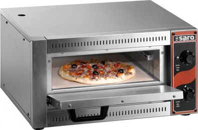 Elektro Pizzaofen Pizzabackofen Tischmodell 1 Pizza + 300°C 530x 430 x 290 Gastlando