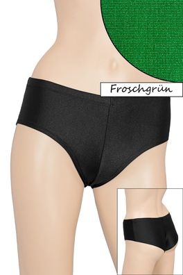 Damen Panty Slip Froschgrün Panties elastisch glänzend stretch shiny Made in Germany!