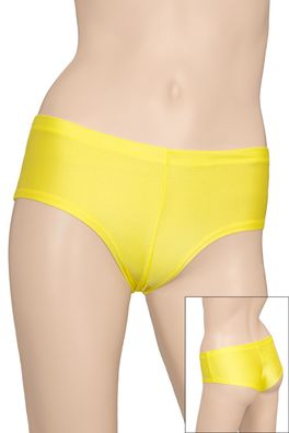 Damen Panty Slip Gelb Panties elastisch glänzend stretch shiny Made in Germany!