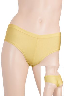 Damen Panty Slip Gold Panties elastisch glänzend stretch shiny Made in Germany!