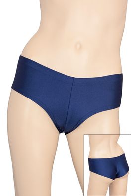 Damen Panty Slip Marine Panties elastisch glänzend stretch shiny Made in Germany!