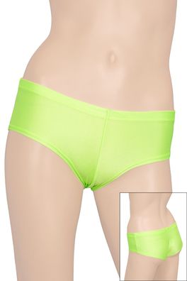 Damen Panty Slip Neongrün Panties elastisch glänzend stretch shiny Made in Germany!