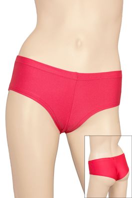 Damen Panty Slip Rot Panties elastisch glänzend stretch shiny Made in Germany!