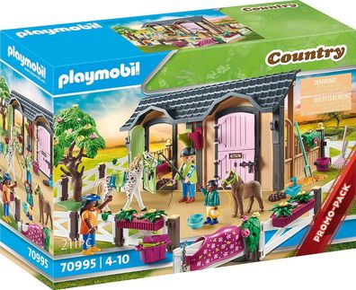 Playmobil Country 70995 Reitunterricht mit Pferdeboxen, Spielzeug für Kinder ab 4 ...