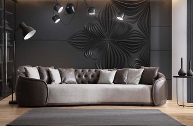 Luxus Bank Sofa Couch Wohnzimmer Kanzlei Möbel Textil Sofas 3 Sitzer
