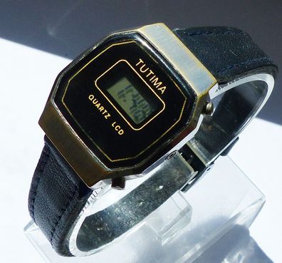 Schöne und seltene Tutima ( Glashütte ) LCD Damen Vintage Armbanduhr