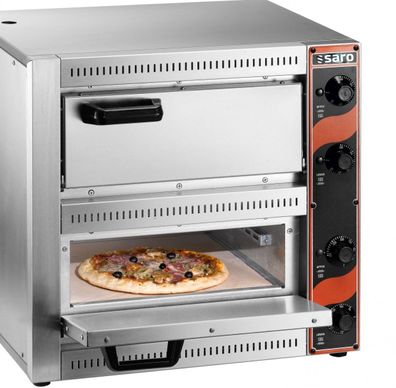 Elektro Pizzaofen Pizzabackofen Mod. Palermo 2x Pizza + 300°C 530x 430x 520 Gastlando