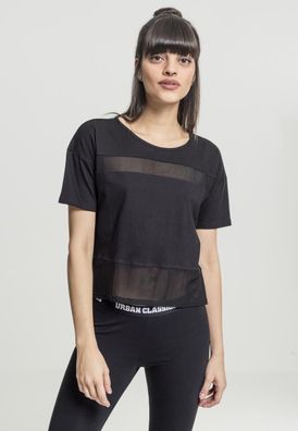 Urban Classics Female Shirt Ladies Tech Mesh Tee Black