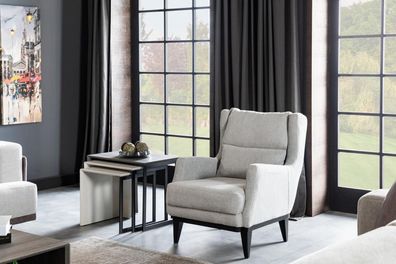 Wohnzimmer Sessel Sitzer Design Couch Polster Luxus Stil Modern