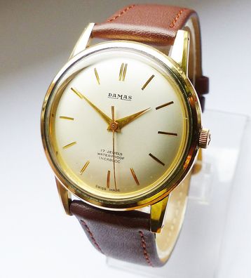 Exklusive Damas Swiss Classic 17Jewels Herren Vintage Armbanduhr Top Zustand