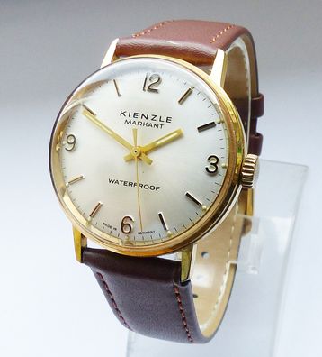 Schöne Kienzle Markant Bauhaus 17Jewels Herren Vintage Armbanduhr