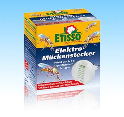 Etisso Elektro-Mückenstecker + 20 Plättchen Mückenschutz Mückenabwehr (13,89€/1Stk)