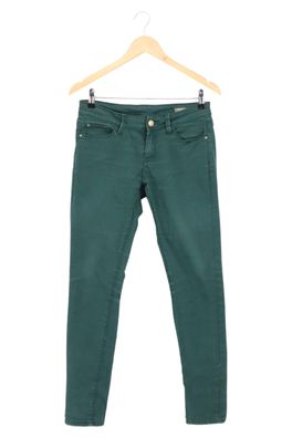 MANGO Jeans Slim Fit Damen grün Gr. 36 L28