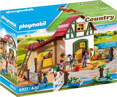 Playmobil 6927 Landponyhof, für Kinder im Alter von 4+ Jahren