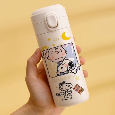 Cartoon Peanuts Edelstahl Thermosbecher Snoopy Isolierflasche Student Thermoskanne