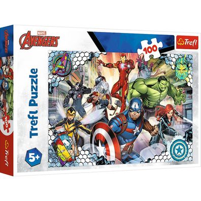 Trefl 16454 Marvel Avengers berühmte Rächer 100 Teile Puzzle