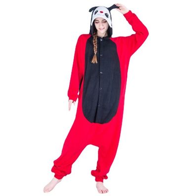 Herren Damen Marienkäfer Einteilig Hooded Pyjama Winter Cosplay Schlafanzug