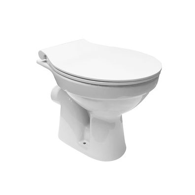 Stand WC Taharet/Bidet/Hygienedusche Abgang Waagerecht Wand + Softclose Deckel