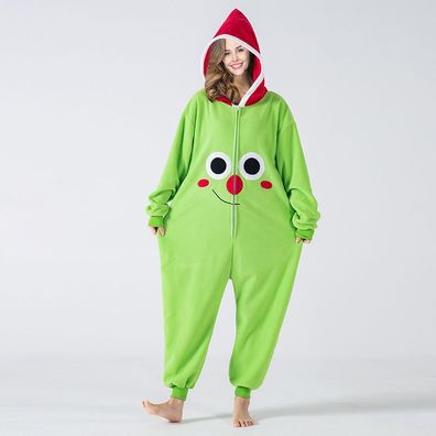 Unisex Cartoon Hooded Pyjama Winter Weihnachten Cosplay Kostüm Schlafanzug