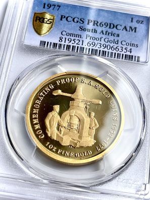 Südafrika - 1977 - 1 Unze Gedenkmedaille Proof Gold Coins