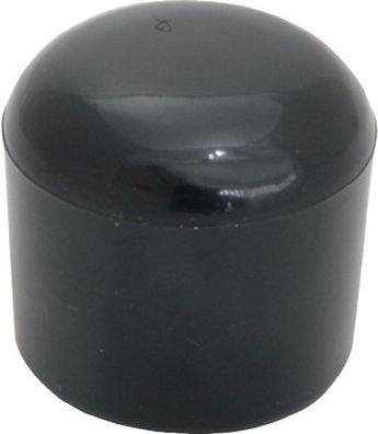 Rohrkappe für Rundrohr für Rohraußen-D. 59-60mm PVC schwarz rund zum Überstecken
