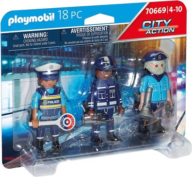 Playmobil City Action 70669 Figurenset Polizei, Für Kinder von 4 - 10 Jahre