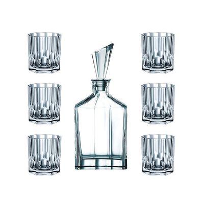 Nachtmann Vorteilsset 4 x 7 Glas/ Stck Whisky Set/7 7376/7tlg. Aspen 90025 und ...