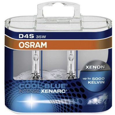 2x Set Osram D4S COOL BLUE Intense Duo-Box Xenarc Xenon Brenner 5000K 35W Blau
