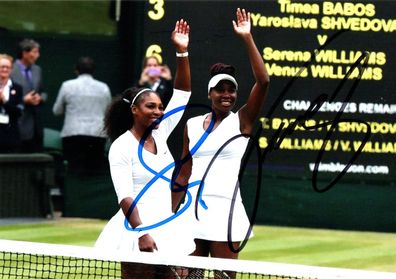 Venus und Serena Williams Autogramm