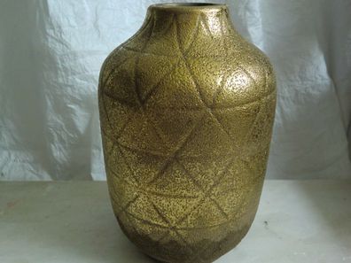 Vase "Byrte" aus Keramik 25cm, Farbe Gold, Wohnaccessoires
