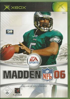 Madden NFL 06 (Microsoft Xbox, 2005, DVD-Box) Zustand akzeptabel