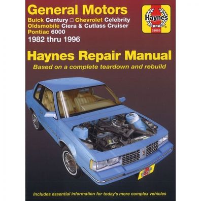 General Motors Buick Chevrolet Oldsmobile Pontiac 1982-1996 Haynes