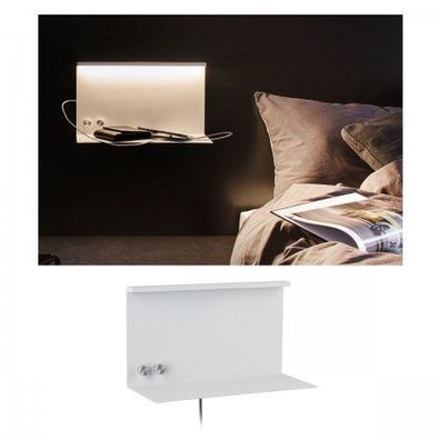 Paulmann 96772 LED Wandleuchte Jarina USB C Weiß matt dimmbar