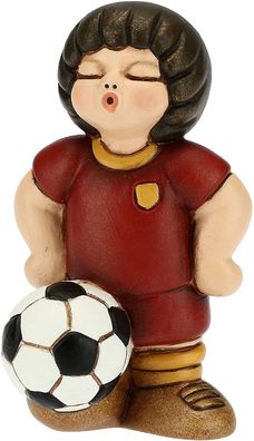 Thun Junge Fußballer rot/ gelb aus Keramik 4,5 x 4,5 x 7 cm h F2714C90B