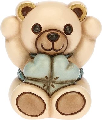 Thun Teddy Junge mit Glücksklee aus Keramik 4,8 x 4,8 x 5,5 cm h F3244H98B