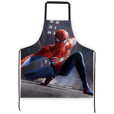 Marvel Avengers Spider Man Schürze Kochschürze Wasserdicht olfest BBQ Grillschürze