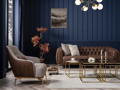 Sofagarnitur 3 + 1Sitzer Couch Wohnlandschaft Garnitur Design Modern