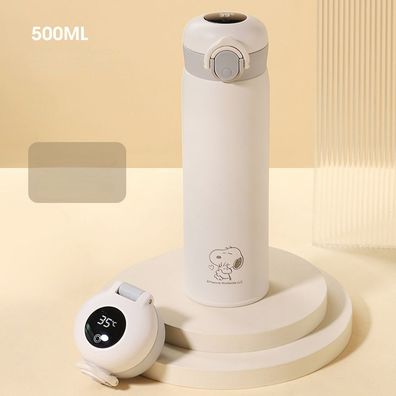 Cute Snoopy Intelligente Temperaturanzeige Vakuumisolierte Flasche Smart Travel Mug