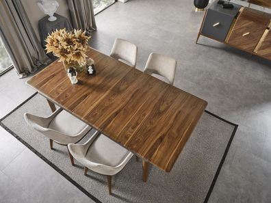 Esszimmer Tisch Holz Luxus Möbel Stil Moderner brauner Holztisch Tische