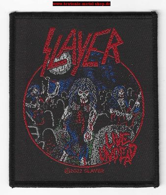 Slayer Live Undead Aufnäher gewebt Patch woven