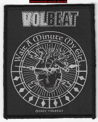 Volbeat Wait a Minute My Girl gewebter Aufnäher - woven Patch 100% offizielles Merch