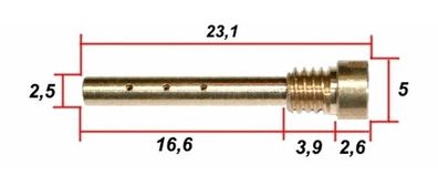 Leerlaufdüse für KAW Z400/440; #35