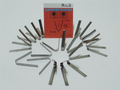 20x Profilschneidemesser 6-8mm R Fix 3 für RC414 RUBBER CUT + Rillfit